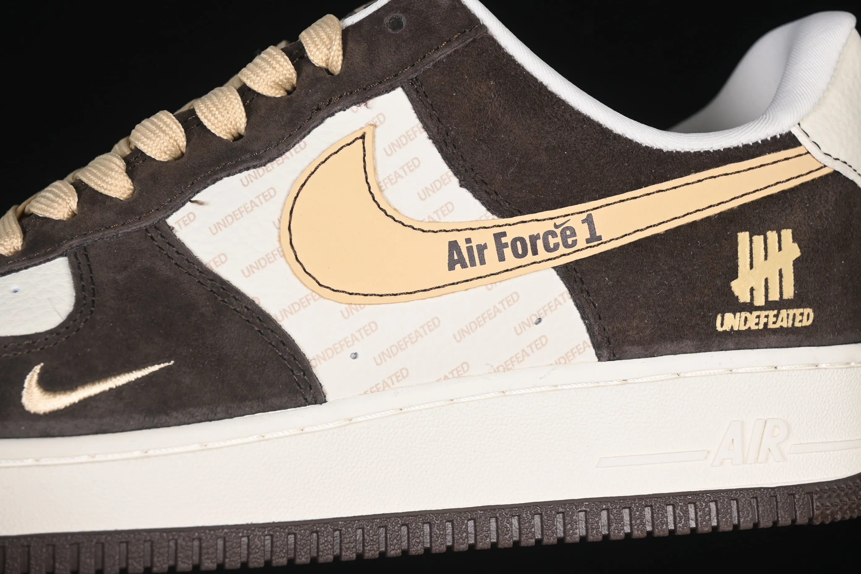 All categories Nk Air Force 1 Air Force series Nk Air Force 1 Low Air Force low top Nike Air Force 1'07 Low joint brown white gold Air Force 1 low top casual sneakers KD1688-001